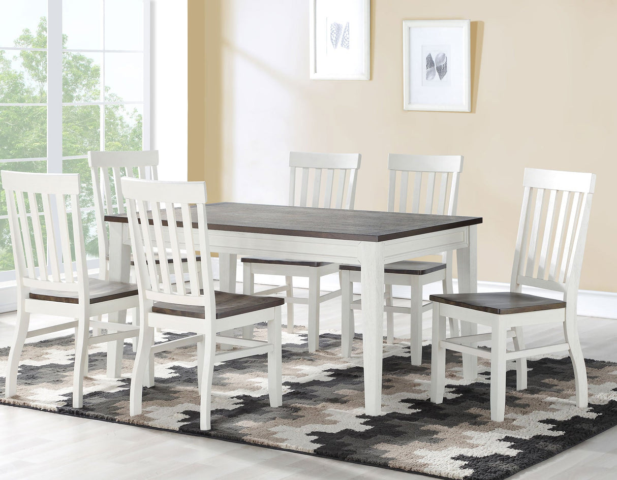 Caylie Ivory/Mocha Dining Room Set by Steve Silver at Eve Furniture