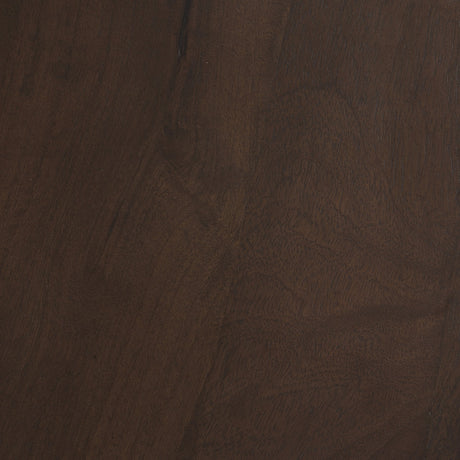 Cayson Dark Brown Sculptural Round Accent Table by Mercana at Eve Furniture