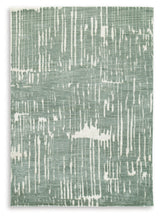 Cayworth Teal/White Medium Rug