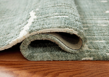 Cayworth Teal/White Large Rug by Ashley at Eve Furniture
