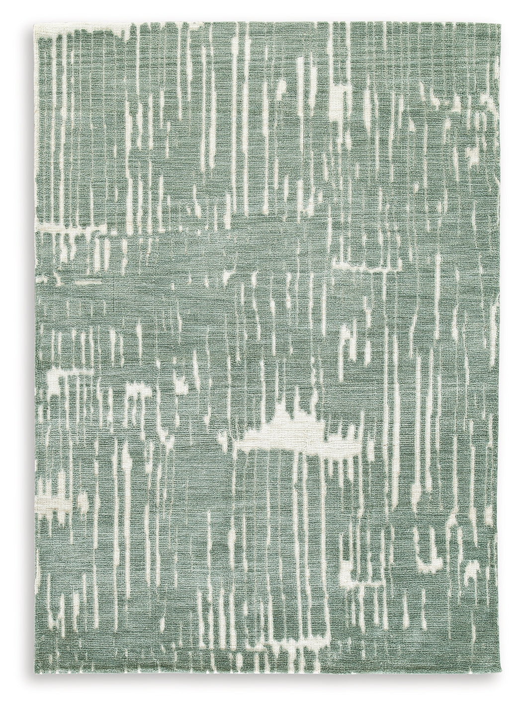 Cayworth Teal/White Medium Rug by Ashley at Eve Furniture