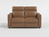 Equinox Brown Power Double Reclining Loveseat with Curved Track Arms by Homelegance at Eve Furniture