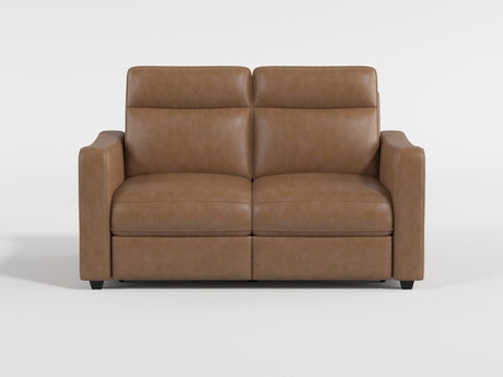 Equinox Brown Power Double Reclining Loveseat with Curved Track Arms by Homelegance at Eve Furniture