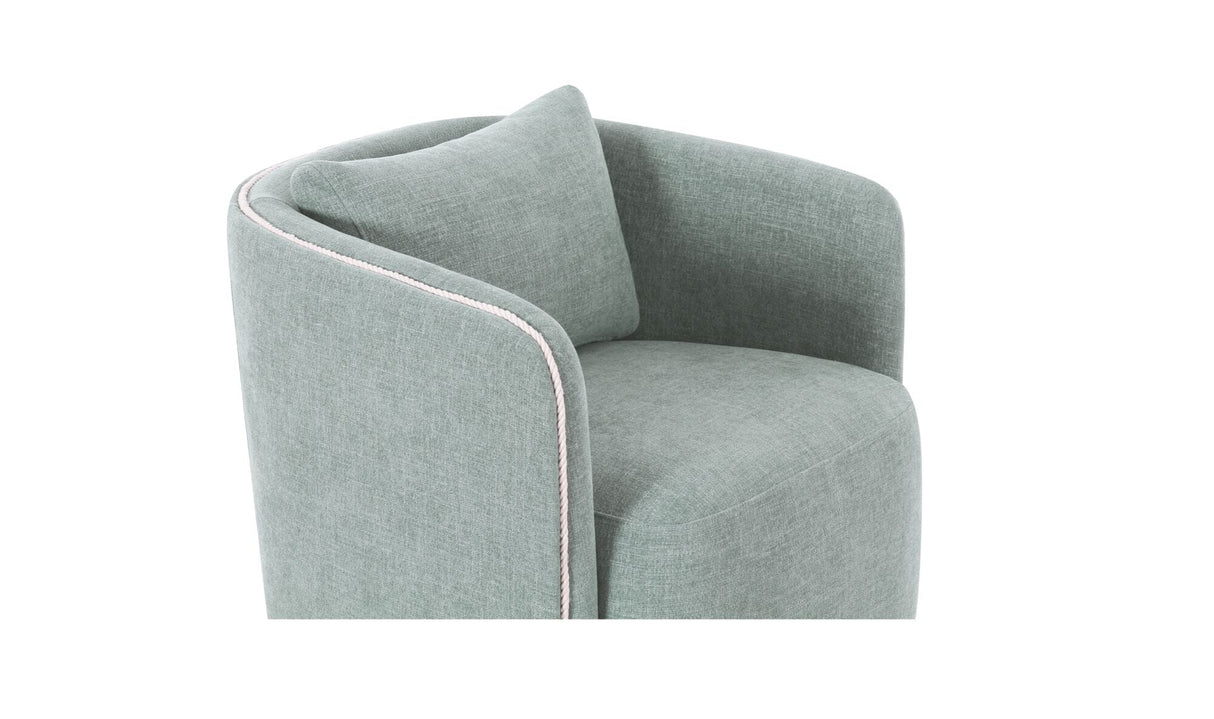 Cecil Accent Chair Light Blue by Moe's Home at Eve Furniture