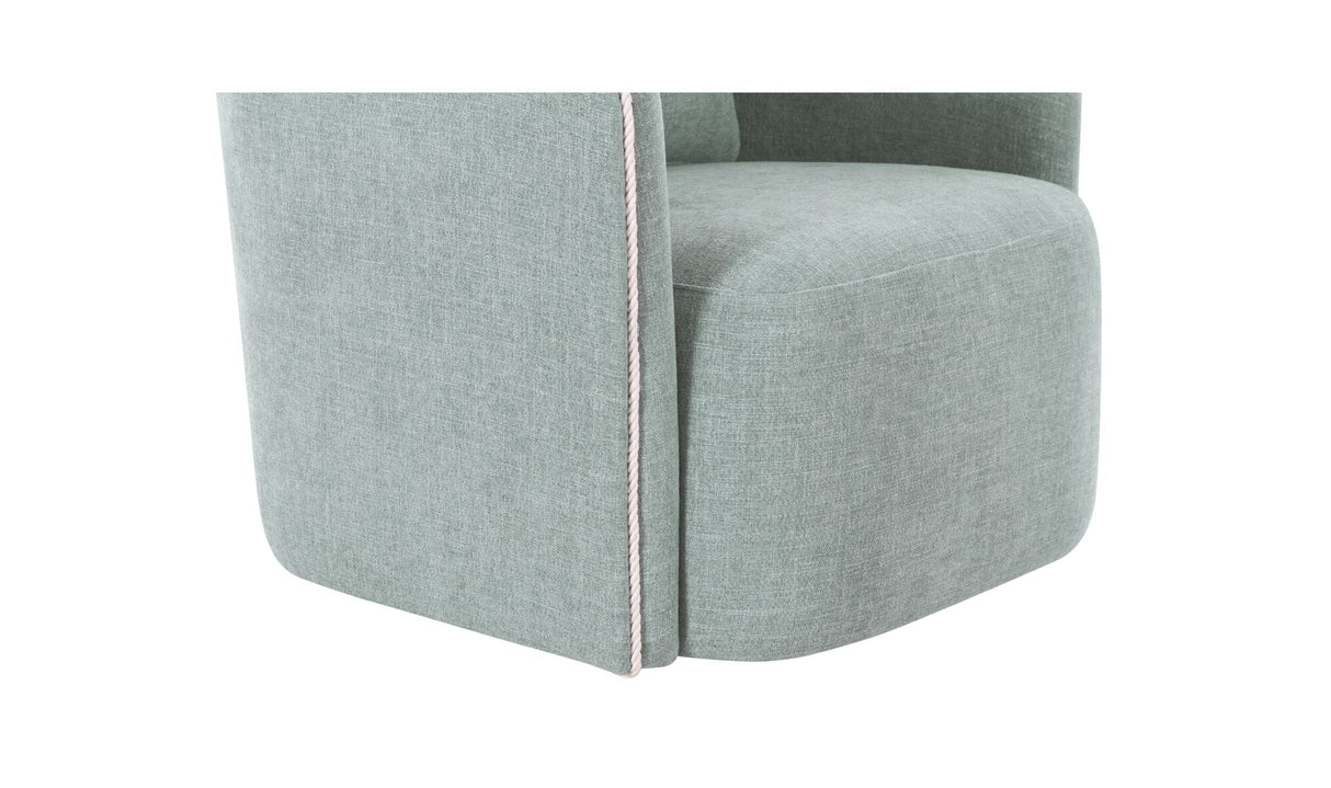 Cecil Accent Chair Light Blue by Moe's Home at Eve Furniture