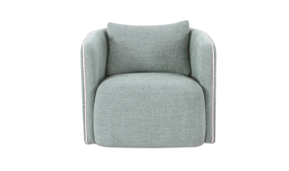 Cecil Accent Chair Light Blue by Moe's Home at Eve Furniture