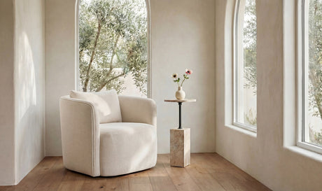 Cecil Accent Chair Warm White by Moe's Home at Eve Furniture