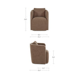 Cecil Dark Brown Dining Chair by MOES at Eve Furniture