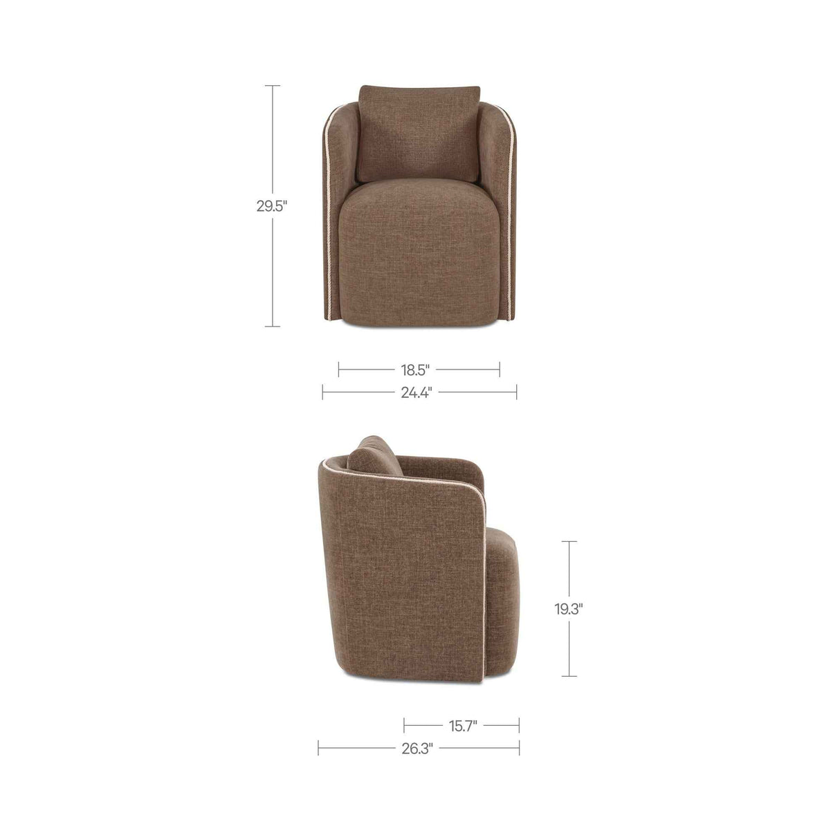 Cecil Dark Brown Dining Chair by Moe's Home at Eve Furniture
