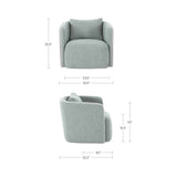 Cecil Light Blue Accent Chair by Moe's Home at Eve Furniture