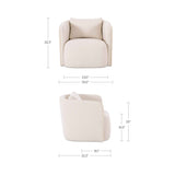 Cecil Warm White Accent Chair by Moe's Home at Eve Furniture
