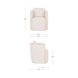 Cecil Warm White Dining Chair by Moe's Home at Eve Furniture