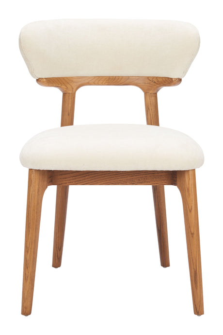 Cedar White & Walnut Dining Chair (Set of 2) by Zuomod at Eve Furniture