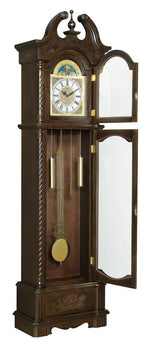 Cedric Golden Brown Grandfather Clock with Chime