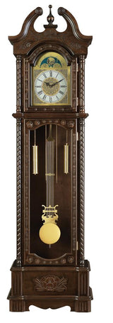 Cedric Golden Brown Grandfather Clock with Chime