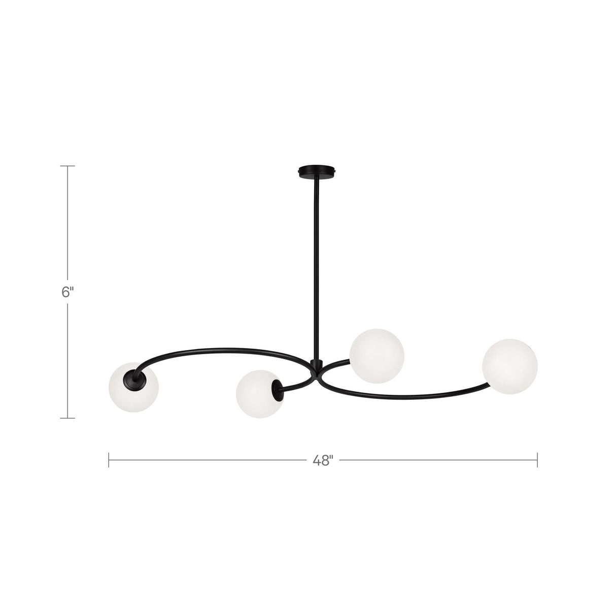Cedric White Pendant Lamp by Moe's Home at Eve Furniture