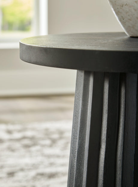 Ceilby Black Accent Table by Ashley at Eve Furniture