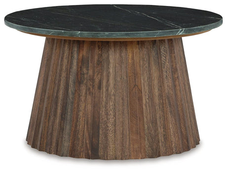 Ceilby Black/Brown Accent Coffee Table by Ashley at Eve Furniture