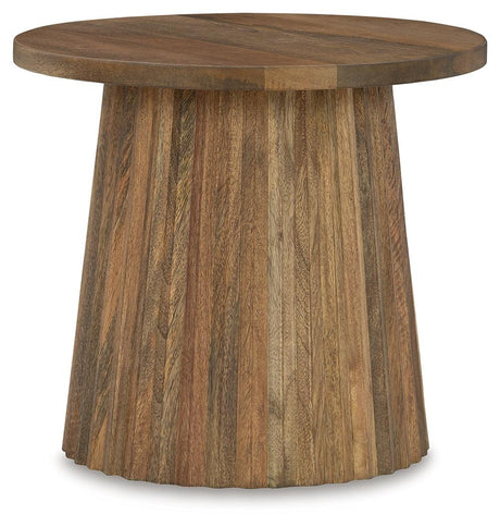 Ceilby Natural Accent Table by Ashley at Eve Furniture