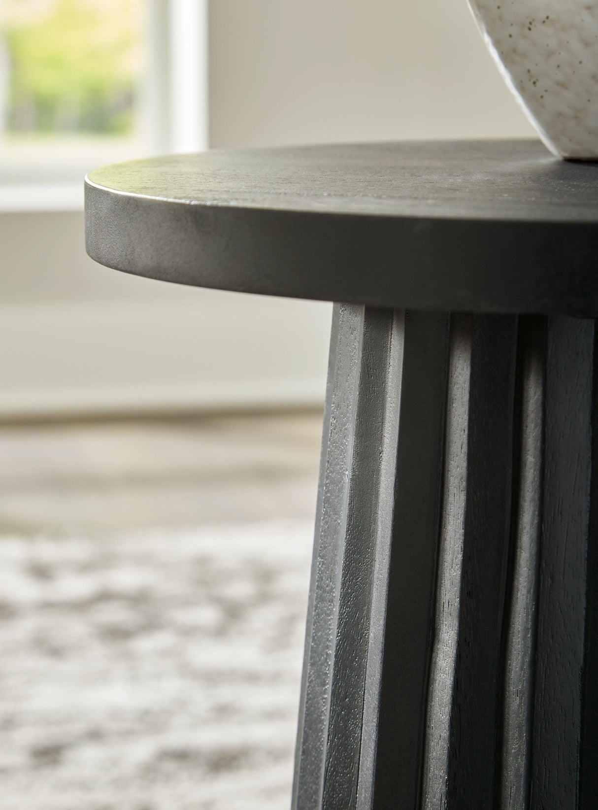 Ceilby Black Accent Table by Ashley at Eve Furniture