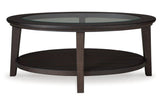 Celamar Dark Brown Coffee Table and 1 End Table by Ashley at Eve Furniture