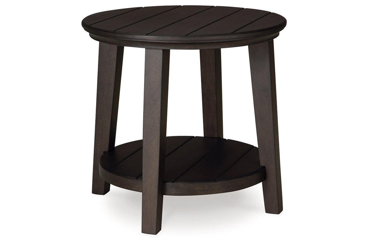 Celamar Dark Brown Coffee Table and 1 End Table by Ashley at Eve Furniture