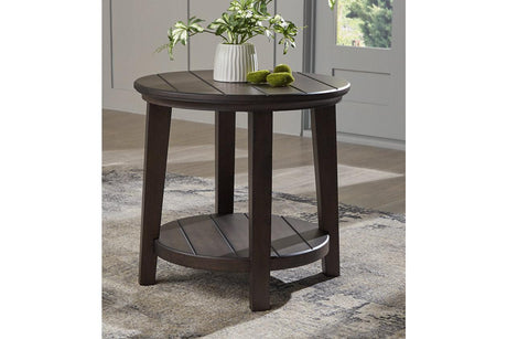 Celamar Dark Brown Coffee Table and 2 End Tables by Ashley at Eve Furniture