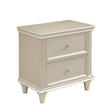 Celandine Silver Nightstand by Homelegance at Eve Furniture