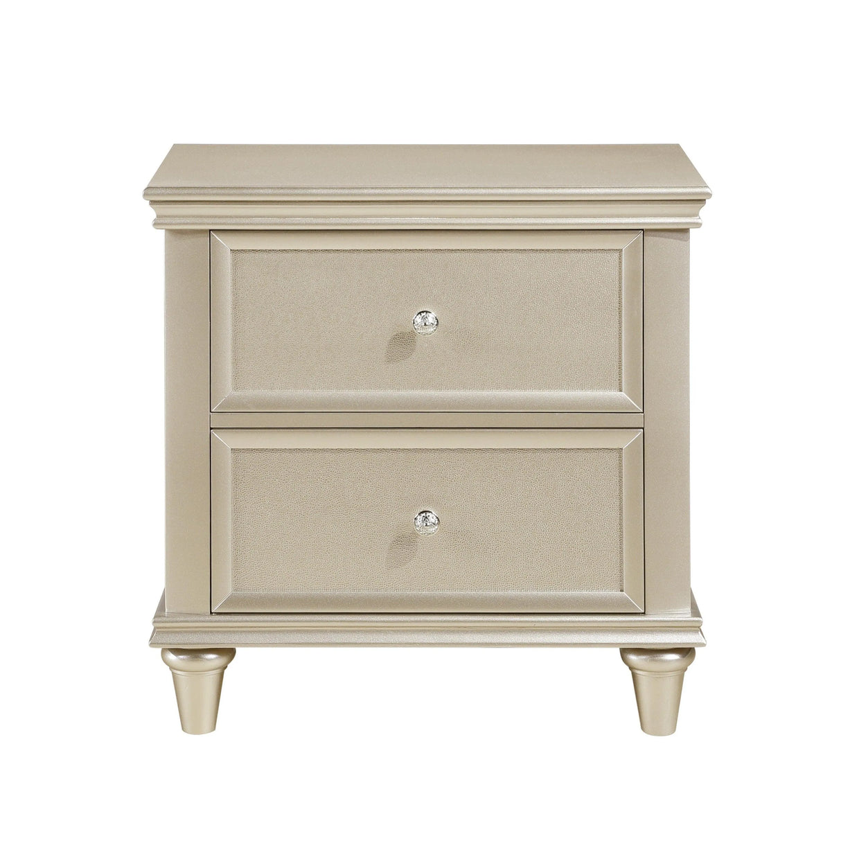 Celandine Silver Nightstand by Homelegance at Eve Furniture