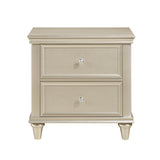 Celandine Silver Nightstand by Homelegance at Eve Furniture