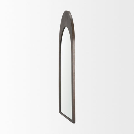 Celeste Dark Brown Medium Arched Mirror by Mercana at Eve Furniture