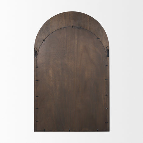 Celeste Dark Brown Medium Arched Mirror by Mercana at Eve Furniture