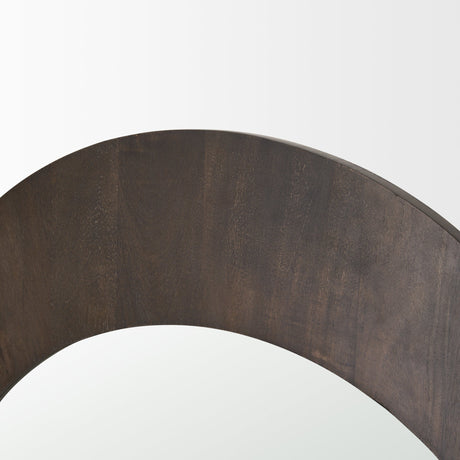 Celeste Dark Brown Medium Arched Mirror by Mercana at Eve Furniture