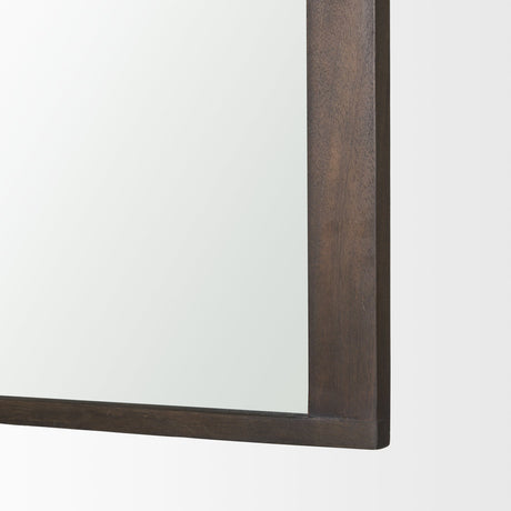 Celeste Dark Brown Medium Arched Mirror by Mercana at Eve Furniture