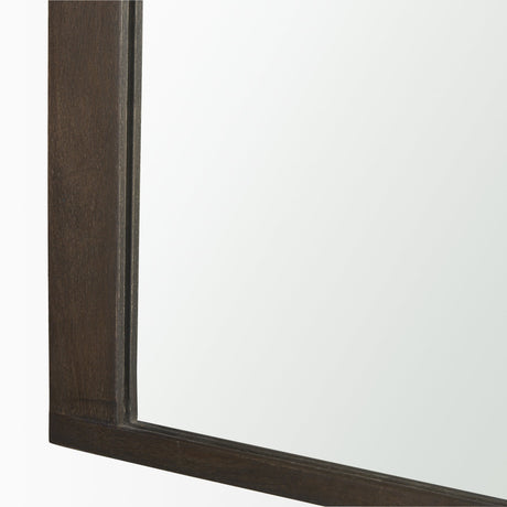 Celeste Dark Brown Medium Arched Mirror by Mercana at Eve Furniture