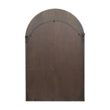 Celeste Dark Brown Wood Arched Mirror by Mercana at Eve Furniture