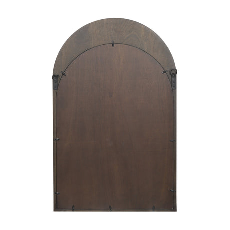 Celeste Dark Brown Wood Arched Mirror by Mercana at Eve Furniture