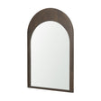 Celeste Dark Brown Wood Arched Mirror by Mercana at Eve Furniture