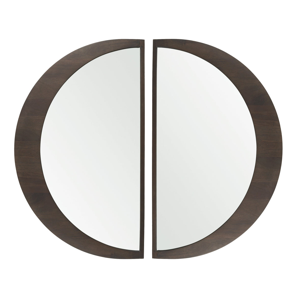 Celeste Dark Brown Wood Large Mirror by Mercana at Eve Furniture