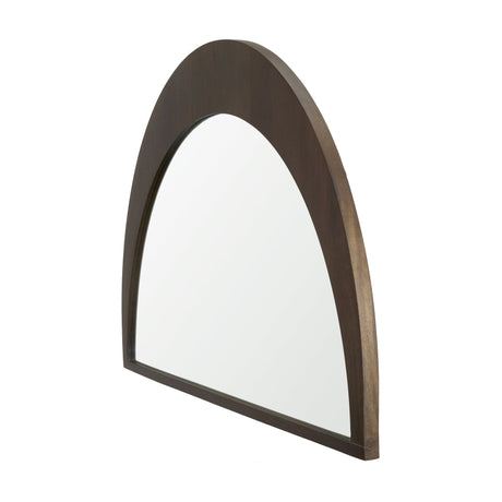 Celeste Dark Brown Wood Large Mirror by Mercana at Eve Furniture