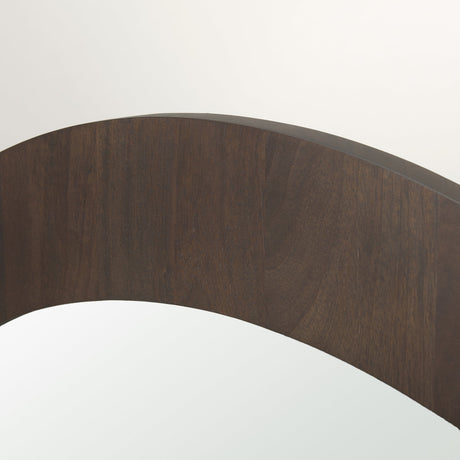 Celeste Dark Brown Wood Large Mirror by Mercana at Eve Furniture