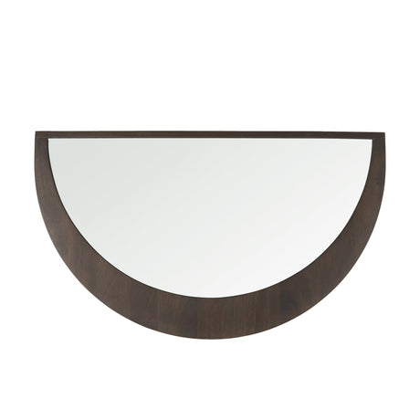 Celeste Dark Brown Wood Large Mirror by Mercana at Eve Furniture