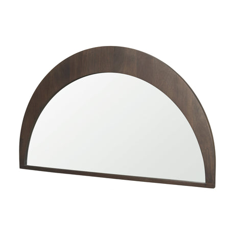Celeste Dark Brown Wood Large Mirror by Mercana at Eve Furniture