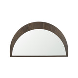 Celeste Dark Brown Wood Small Mirror by Mercana at Eve Furniture