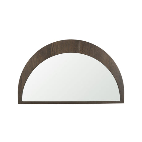 Celeste Dark Brown Wood Small Mirror by Mercana at Eve Furniture