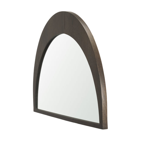 Celeste Dark Brown Wood Small Mirror by Mercana at Eve Furniture
