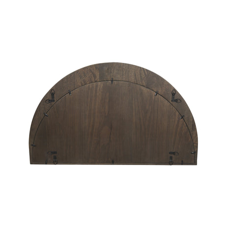 Celeste Dark Brown Wood Small Mirror by Mercana at Eve Furniture