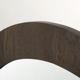 Celeste Dark Brown Wood Small Mirror by Mercana at Eve Furniture