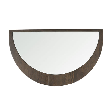 Celeste Dark Brown Wood Small Mirror by Mercana at Eve Furniture