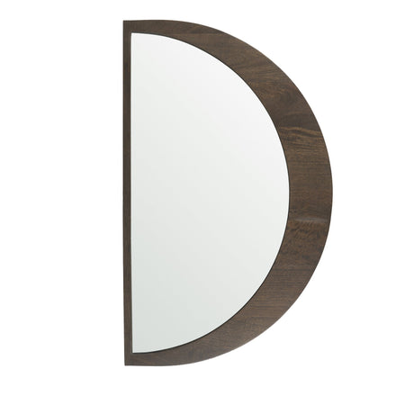 Celeste Dark Brown Wood Small Mirror by Mercana at Eve Furniture